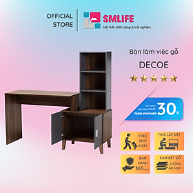 Mua Bàn liền giá sách đa dạng thiết kế đẹp SMLIFE Decoe