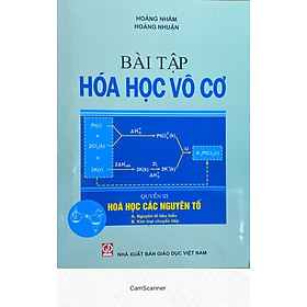 Ảnh bìa Bài tập Hoá học vô cơ, Quyển III, Hoá học các nguyên tố - A. Nguyên tố tiêu biểu, B. Kim loại chuyển tiếp