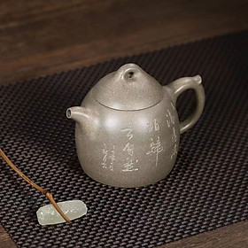 Ấm Tử Sa Nghi Hưng Tần Quyền Khắc Thư Pháp 370 ml