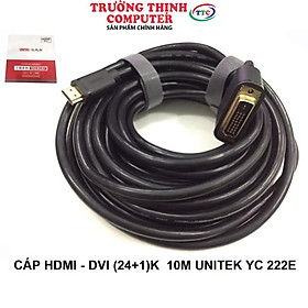 Cáp HDMI to DVI 24+1 - 10m Unitek Y-C222E - HÀNG CHÍNH HÃNG