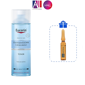 Nước cân bằng da nhẹ dịu Eucerin Dermato CLEAN Hyaluron Toner 200ml (Nhập khẩu)