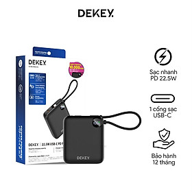 Mua Pin Dự Phòng DEKEY Power Pioneer 10.000mAh sạc nhanh 22.5W USB-C PD Power Bank  có màn hình Led  chính hãng Japan_ Hàng chính hãng