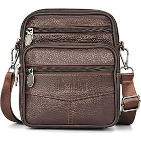 Túi đeo chéo bao tử nam mini chất liệu da bò, kiểu dáng thời trang unisex hàn quốc, chống nước hiệu quả NT39