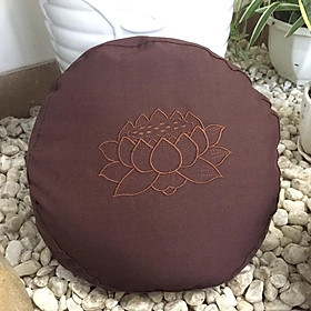 Mua Bồ đoàn vỏ đỗ thêu sen vải pha thô 30 x 10cm