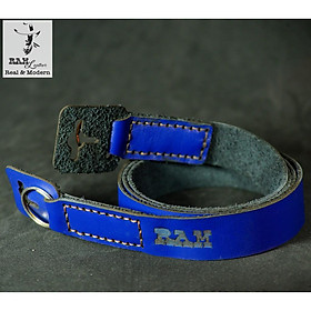 Mua -DÂY MÁY ẢNH DA BÒ THẬT XANH NAVY - RAM A22 NAVY