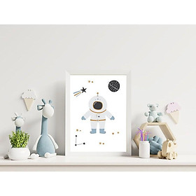 Tranh treo tường | Tranh cho bé-Space Astronaut Wall Art 120 , tranh canvas giá rẻ