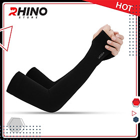 Găng tay xỏ ngón chống nắng Rhino S101, tất tay nam nữ, chống tia UV, chống bụi, Hàng chính hãng