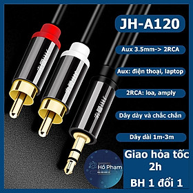 Mua Cáp chuyển AUX 3.5mm ra âm thanh 2RCA cho loa  amply - Jinghua A120 - Hồ Phạm