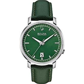 Đồng Hồ Nam Dây Da BULOVA 96B215 (41mm) - Xanh Lá