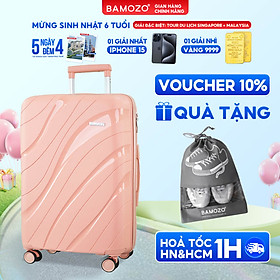 Vali du lịch nancy bamozo nhựa pp cao cấp, vali kéo du lịch chống va đập - bảo hành 5 năm.