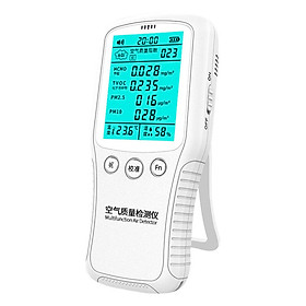 Portable Digital Formaldehyde Detector Multifunctional Hygrothermograph PM2.5/PM10 Tester Air Quality Monitor Air
