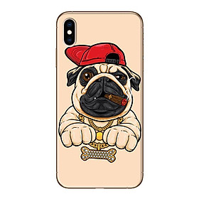 Ốp lưng dành cho iPhone XS MAX - Pulldog Hiphop Nền Vàng