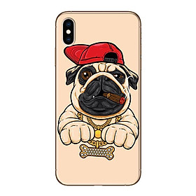 Ốp lưng dành cho iPhone X - Pulldog Hiphop Nền Vàng