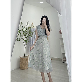 TIELA Đầm váy dài xếp nơ ở ngực-Sophie Dress