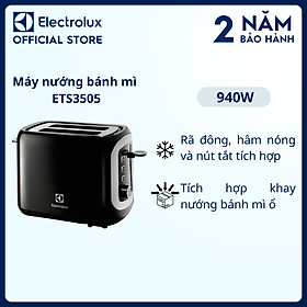 Máy nướng bánh mì Electrolux ETS3505 - rã đông và hâm nóng, tích hợp khay nướng bánh mì ổ [Hàng chính hãng]