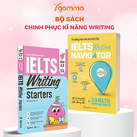 Bộ Sách Chinh Phục Kĩ Năng Writing: IELTS Writing Starters band 4.0 – 6.0 - Luyện Viết IELTS Từ Cơ Bản Đến Band 6.0 + IELTS Writing Navigator - Dò Trúng Lỗi, Sửa Đúng Lỗi - Alpha Books