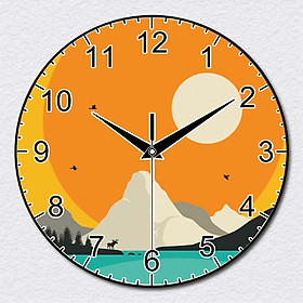 Mua Đồng hồ treo tường TIONE DECOR chủ đề hiện đại kim trôi cao cấp (Tặng pin và đinh treo