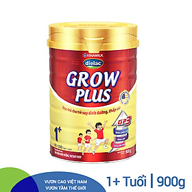 Sữa Bột Vinamilk Dielac Grow Plus 1+ - Đỏ Hộp Thiếc 900g