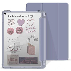 Bao da case iPad màu pastel tối giản, nhám mờ & chống ố. Cover iPad Gen 5 6 7 8, Mini, Air 4 3, Pro 11 12.9 - Lavender,Gen 7/8/9