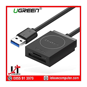 Mua Đầu đọc thẻ USB 3.0 hỗ trợ SD/TF chính hãng Ugreen 20250 cao cấp - Hàng chính hãng