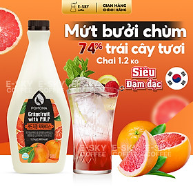 Mứt Bưởi Hồng Cô Đặc Pomona Grapefruit Concentrate Nguyên Liệu Pha Chế Trà Sữa Trà Trái Cây Hàn Quốc Hàn Quốc 1,2kg