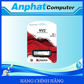 Ổ cứng SSD Kingston NV2 250GB/500GB/1TB/2TB/4TB PCIe Gen4 x4 NVMe M.2 – Hàng Chính Hãng