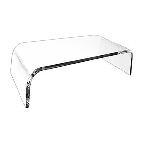 PC Stand Clear Computer Monitor Stand Desk Storage Rack for Desk Office Home