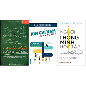 Combo Bật Mí Những Bí Quyết Tạo Nên Những Thành Công Đáng Ngạc Nhiên Trong Học Tập - Phương Pháp Học Tập Nhanh, Hiệu Quả, Toàn Diện, Có Năng Suất Cao, Và Thú Vị Hơn Nhiều Những Gì Bạn Đã Biết ( Kim Chỉ Nam Của Học Sinh + Người Giỏi Không Bởi Học Nhiều + Người Thông Minh Học Tập Như Thế Nào ) tặng kèm bookmark Sáng Tạo
