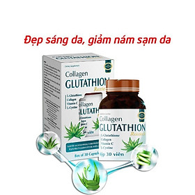 Collagen Glutathion ROXTECH -  l-cystine đẹp sáng da, giảm nám sạm da - Chai 30 viên