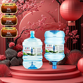 [HOÀN VỎ 20K] COMBO 2 BÌNH - Nước uống tinh khiết WOW / Nước kiềm đóng bình FOY 19L - 2IN1