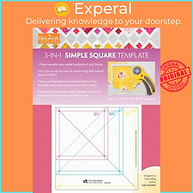 Sách - fast2cut 3-in-1 Simple Square Template - Easily Cut 3 1/2 