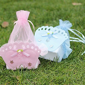 24pcs Footprint Baby Shower Candy Box Bag Favors Kids Birthday Party Favor