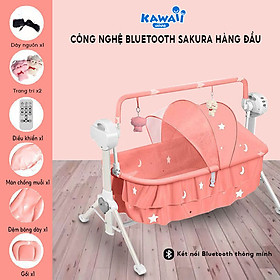 Nôi điện cho bé KAWAII HOME, Nôi đưa tự động - Bảo hành 12 tháng
