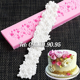 Khuôn silicon làm viền bánh, rau câu, fondant chuỗi ngọc - Mã số 1452