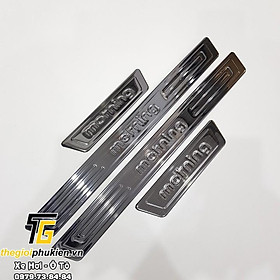 Bộ ốp bậc cửa, nẹp bước chân kia morning 2012-2019 - mẫu titan