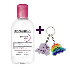 Nước Tẩy Trang Dành Cho Da Nhạy Cảm BIODERMA Sensibio H2O 250ml - Tặng 1 Móc Khóa Nhựa 2 Mặt