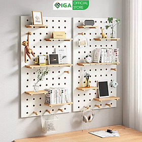 Bảng Pegboard gỗ treo tường decor phong cách Hàn thương hiệu IGA - Gp295