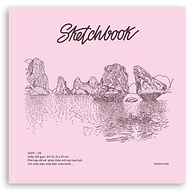 Sổ Vẽ Ký Họa Sketchbook CMA Studio Giấy Italy 120gsm 21x21cm Phong Cảnh Và Con Người Việt Nam- SVPT