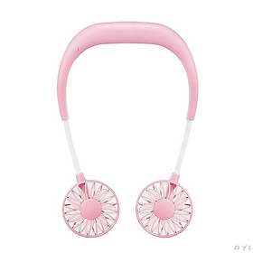 Hands-Free Hanging Neck USB Rechargeable Dual Fan Air Cooler Fan
