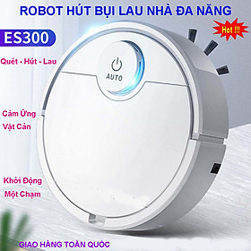 Mua Robot hút bụi thông mình lau nhà tự động ES300 sạch mọi ngõ ngách  Led Cảm Biến Chạm  Chống Va Chạm Thông Minh Mẫu Mới