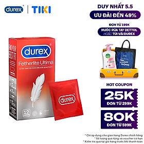 Bao cao su Durex Fetherlite Ultima Hộp 12 Bao