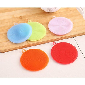 Mua MIẾNG SILICON RỬA CHÉN đa năng  miếng silicon nhấc nồi  lót ly  lót chén bát tiện dụng. Miếng Silicon cọ rửa củ quả