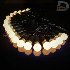 Mua Bộ dây đèn trang trí ngoài trời led Ping Pong chống nước  dây led đúc đui E27 đuôi chuông  bóng Led thả cổ điển Vintage decor nhà hàng  quán nước cafe  bar  trà chanh  trà sữa (Tùy chọn chiều dài dây và loại bóng)