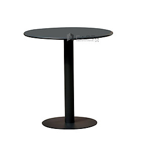 Mua Bàn cafe ban công ngoài trời TE1546-06T Nội thất Capta Bàn tiếp khách mặt tròn 60 chân trụ sắt sơn tĩnh điện hiện đại nhỏ gọn Outdoor table