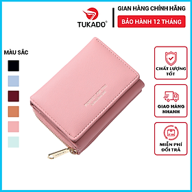 Ví Nữ Mini Cầm Tay    Gấp 3 Nhỏ Gọn Nhiều Ngăn Tiện Dụng Da Cực Đẹp PFY11