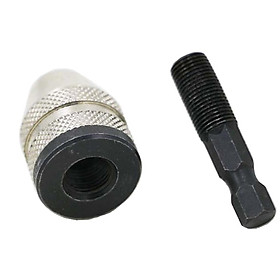 Keyless Drill Chuck Screwdriver Adapter with Quick Change 1/4 Inch Hex Shank