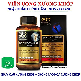 Viên uống bổ xương khớp GO Glucosamine 1 A Day 1500mg giúp xương chắc khỏe ngăn lão hóa phục hồi tạo tạo sụn - HỘP 60 VIÊN