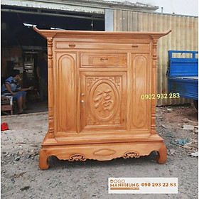 Mua Tủ thờ gỗ gõ mẫu đơn giản 1m27 mẫu chữ phúc