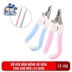 Bộ Kìm cắt móng và giũa chó mèo Kún Miu Grooming tool bấm móng cho thú cưng