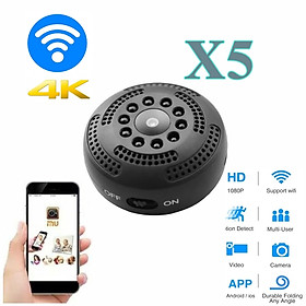 Camera Wifi X5 FULLHD 1080P - Hỗ Trợ Hồng Ngoại Quay Ban Đêm, Hình Ảnh Sắc Nét Cả Ngày Và Đêm, Pin Sạc,  Siêu Bền- Kết Nối Wifi Qua Điện Thoại Xem Từ Xa